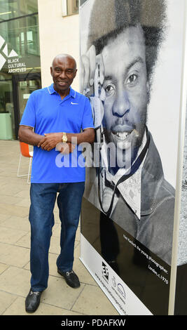 Neil Kenlock à toutes les attentes : les fantômes de l'Black British Leaders communautaires dans les années 60 et 70. L'exposition de Neil's travail peut être vu à la Black Cultural Archives à Brixton, Londres. Banque D'Images