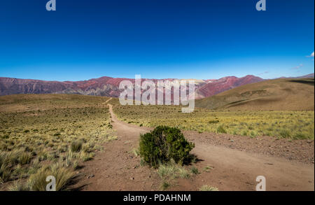 Serrania de Hornocal, les quatorze couleurs Hill à la Quebrada de Humahuaca - Humahuaca, Jujuy, Argentine Banque D'Images