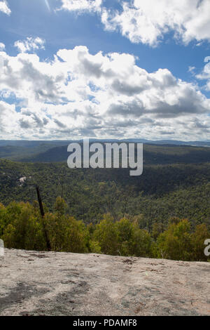 Vue sur le parc pilote près de Beechworth, Victoria, Australie Banque D'Images