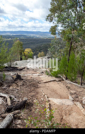 Vue sur le parc pilote près de Beechworth, Victoria, Australie Banque D'Images