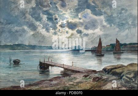 Anna Gardell-Ericson - Motiv de Marstrand. Banque D'Images