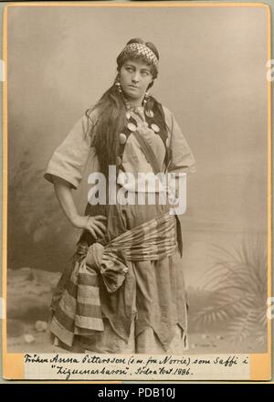 Anna Norrie (f Pettersson) som Saffi je Zigenarbaronen, Södra teatern 1886. Banque D'Images