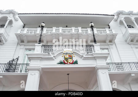 Palais du héron, le bureau principal et la résidence officielle de tous les présidents du Panama. Banque D'Images