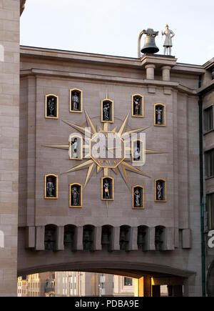 Le carillon du Mont des Arts / vrouw holle inspiré du klok / Sprechende Uhr, 1958 Banque D'Images