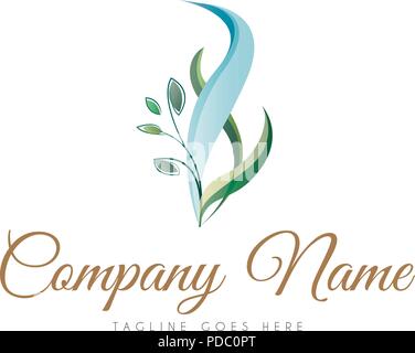 Green life logo Vector Illustration de Vecteur