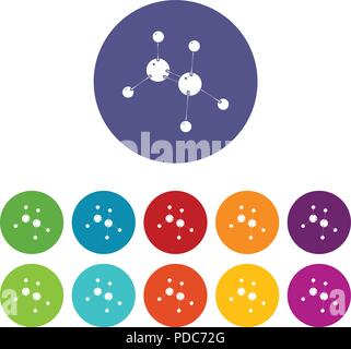 Glycine icons set vector color Illustration de Vecteur