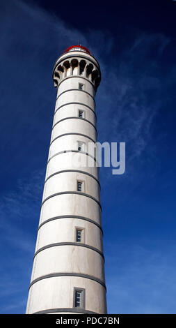 Ancien phare. L'un des phares de la côte portugaise. Banque D'Images