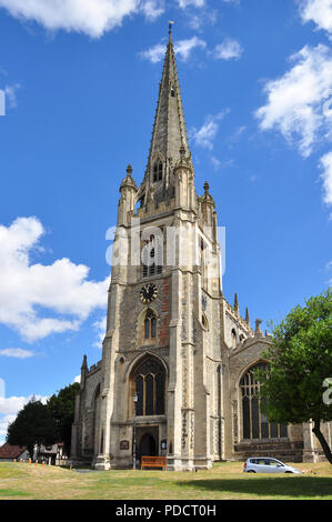 Église paroissiale de St Mary the Virgin, Saffron Walden, Essex, Angleterre, RU Banque D'Images
