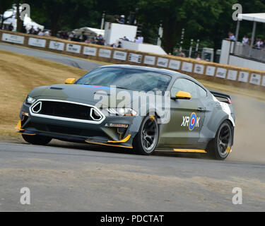 Vaughn Gittin Jr, Eagle Squadron Mustang GT Supercar Michelin, exécuter, première vue, Festival of Speed - le Silver Jubilee, Goodwood Festival of Speed, Banque D'Images