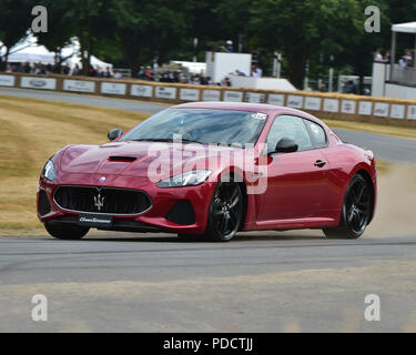 Maserati Gran Turismo MC, Michelin Supercar Run, première vue, Festival of Speed - le Silver Jubilee, Goodwood Festival of Speed 2018, mécaniques, Banque D'Images