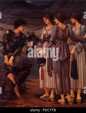 L'armement de Persée, Burne-Jones, Sir Edward Coley, 1885. Banque D'Images