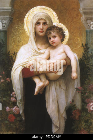 Madonna tenant un enfant, Bouguereau, Adolphe-William, 1903. Banque D'Images