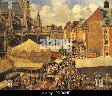 Foire de rue française, Pissarro, Camille, 1901. Banque D'Images