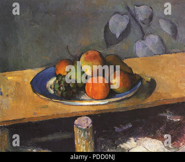 Pommes, pêches, poires et raisins, Cézanne, Paul, 1880. Banque D'Images