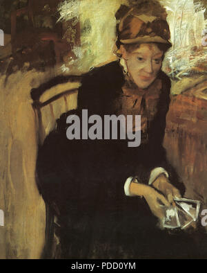 Mary Cassatt Portrait, Degas, Edgar, 1882. Banque D'Images