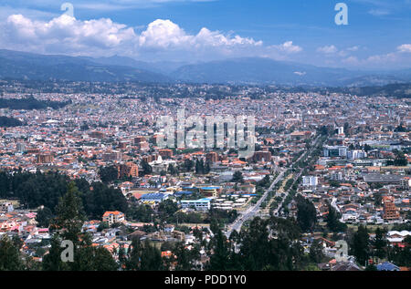 Avis de Cuenca de El Turi, Equateur Banque D'Images