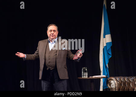 Alex Salmond parle au Church Hill Theatre d'Édimbourg Banque D'Images