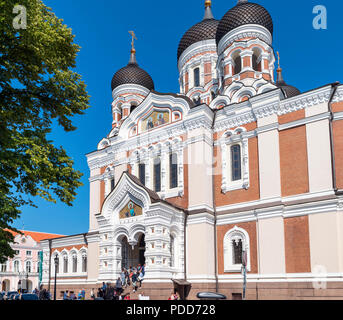La cathédrale Alexandre Nevsky,Toompea, Tallinn, Estonie Banque D'Images