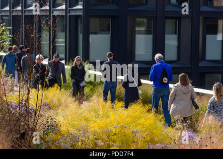 28-10-15, New York, USA. Les touristes la marche sur la ligne haute. Photo : © Simon Grosset Banque D'Images