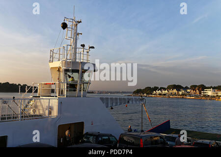 Le Bournemouth-Swanage Motor Road et de Ferry, Sandbanks Ferry. UK Banque D'Images