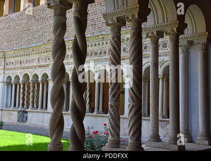 L'Italie, Rome, basilique de San Giovanni in Laterano, cloître de Latran, et vue Détails de l'architecture. Banque D'Images