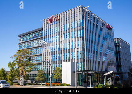 Fujitsu Europe bâtiment du siège, de Macquarie Park, Sydney, Australie Banque D'Images