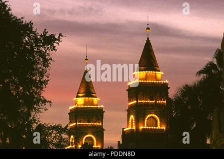 Nuits de feux, Saint Augustine, Floride Banque D'Images