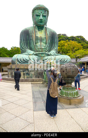 Tokyo Daibutsu Bouddha Géant de Tokyo à Jorenji Kamakura Temple Tokyo Japon Asie Banque D'Images