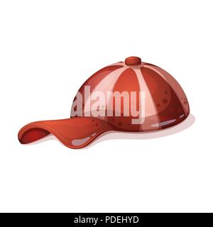 Cartoon illustration cap sur le fond blanc. Illustration de Vecteur