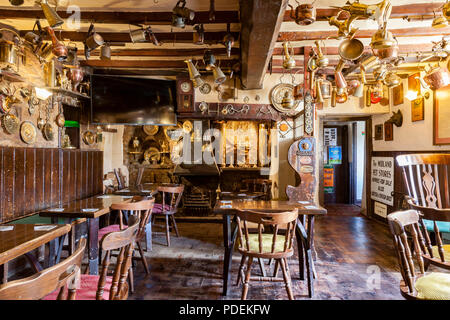 The Olde Swan public house à Nether Heyford, Northamptonshire, Banque D'Images