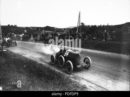 110 De Moraes au Grand Prix de France 1914 Banque D'Images