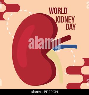 La journée mondiale du rein Illustration de Vecteur