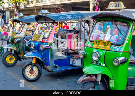 Tuk Tuk a Bangkok, Thaïlande Banque D'Images