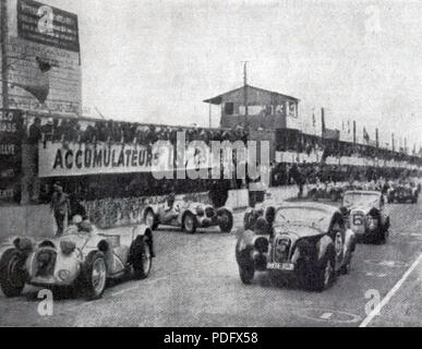 118 Départ des 24 Heures du Mans 1938 Banque D'Images