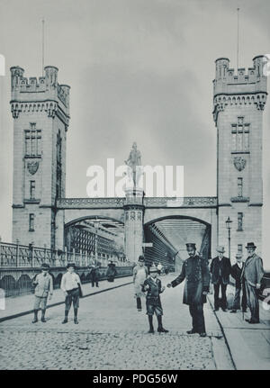 183 Koeln Dienstleistungen Workshops, 36 dans Tafel. Die Eisenbahnbrücke Banque D'Images