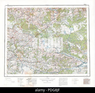 Perruque 378 Operacyjna Mapa Polski - 57 Pińsk 1933 Banque D'Images