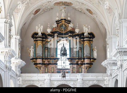 Ellwangen, Schönenbergkirche, Wallfahrtskirche de 'Zu Unserer Lieben Frau' von 1729. Orgelprospekt Banque D'Images