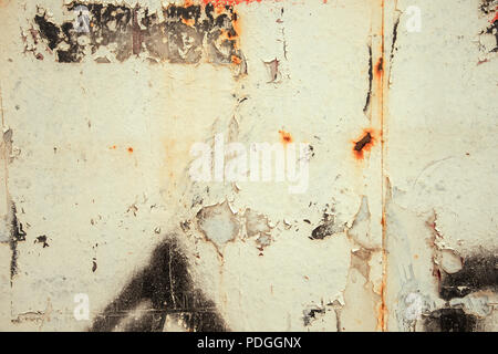 Texture grunge peel peinture abstraite, milieux urbains Banque D'Images