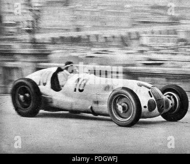 217 Manfred von Brauchitsch, vainqueur du Grand Prix de Monaco 1937 Banque D'Images