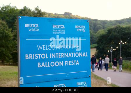 Bristol, Royaume-Uni. 09 août, 2018. Affiches pour le 40e Bristol International Balloon Fiesta. Credit : Crédit : Jack Jack Collard Collard/Alamy Live News Banque D'Images