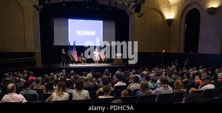 Brooklyn, NY, USA. 9 Août, 2018. Le sénateur américain KIRSTEN GILLIBRAND (D-NY) à une assemblée publique au Pratt Institute de Brooklyn, New York le 9 août 2018 Crédit : Michael Brochstein/ZUMA/Alamy Fil Live News Banque D'Images