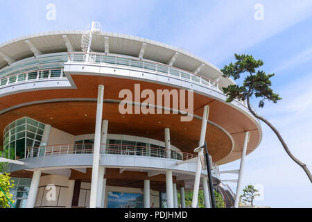 Busan, Corée du Sud - Jul 7, 2018 : Nurimaru, maison de l'APEC sur l'île de Dongbaekseom localiser Haeundae de Busan, en Corée du Sud. Banque D'Images