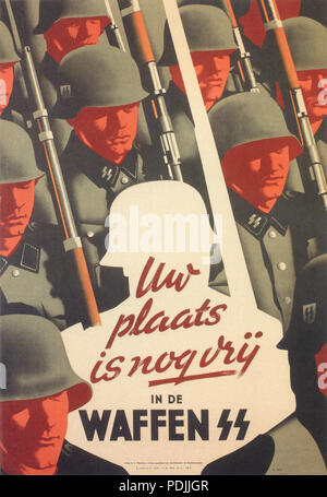 365 plaats Uw est nog vrij in de Waffen-SS Banque D'Images