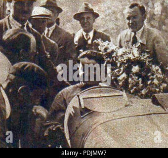 379 William Grover-Williams vainqueur du Grand Prix de l'A.C.F. Sport en 1928, à Saint-Gaudens Banque D'Images