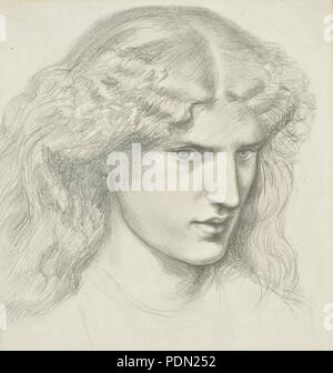 Annie Miller par Dante Gabriel Rossetti (1828-1882). Banque D'Images