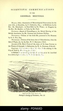 Rapport annuel de la société philosophique de Yorkshire (page 11) Banque D'Images