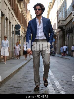 Milan, Italie. 19 juillet, 2018. MILAN- 19 juillet 2018 sur la rue Federico Beltrami à Milan : Crédit Mauro del Signore/Pacific Press/Alamy Live News Banque D'Images