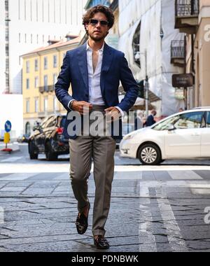 Milan, Italie. 19 juillet, 2018. MILAN- 19 juillet 2018 sur la rue Federico Beltrami à Milan : Crédit Mauro del Signore/Pacific Press/Alamy Live News Banque D'Images