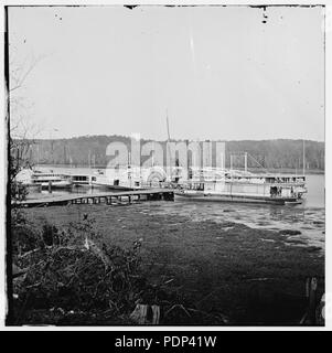 La rivière Appomattox, Virginie. Bateau d'approvisionnement médical CONNECTICUT Banque D'Images