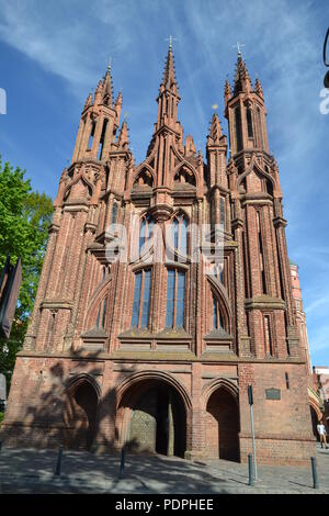 Église St Annes à Vilnius Banque D'Images